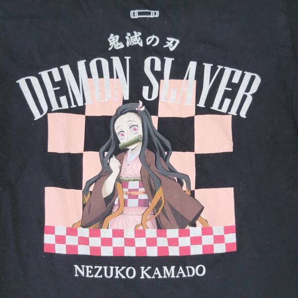 Demon Slayer Black Tee Nezuko Kamado - Size Junior Small - Picture 2 of 4